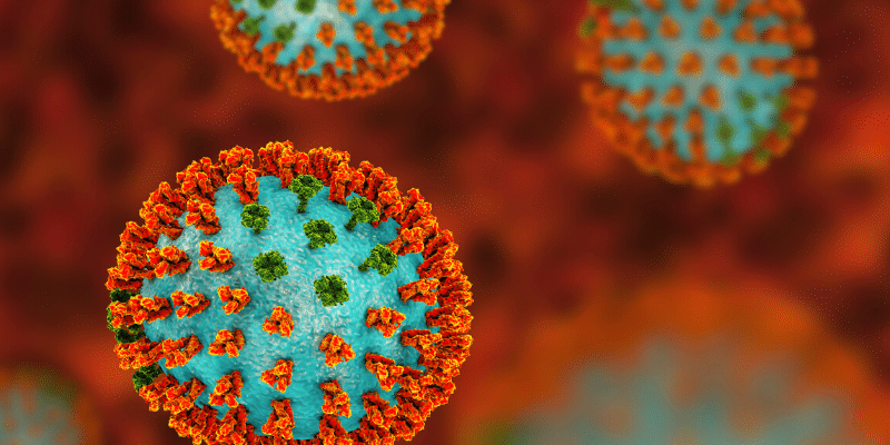 Coronavirus close-up illustration