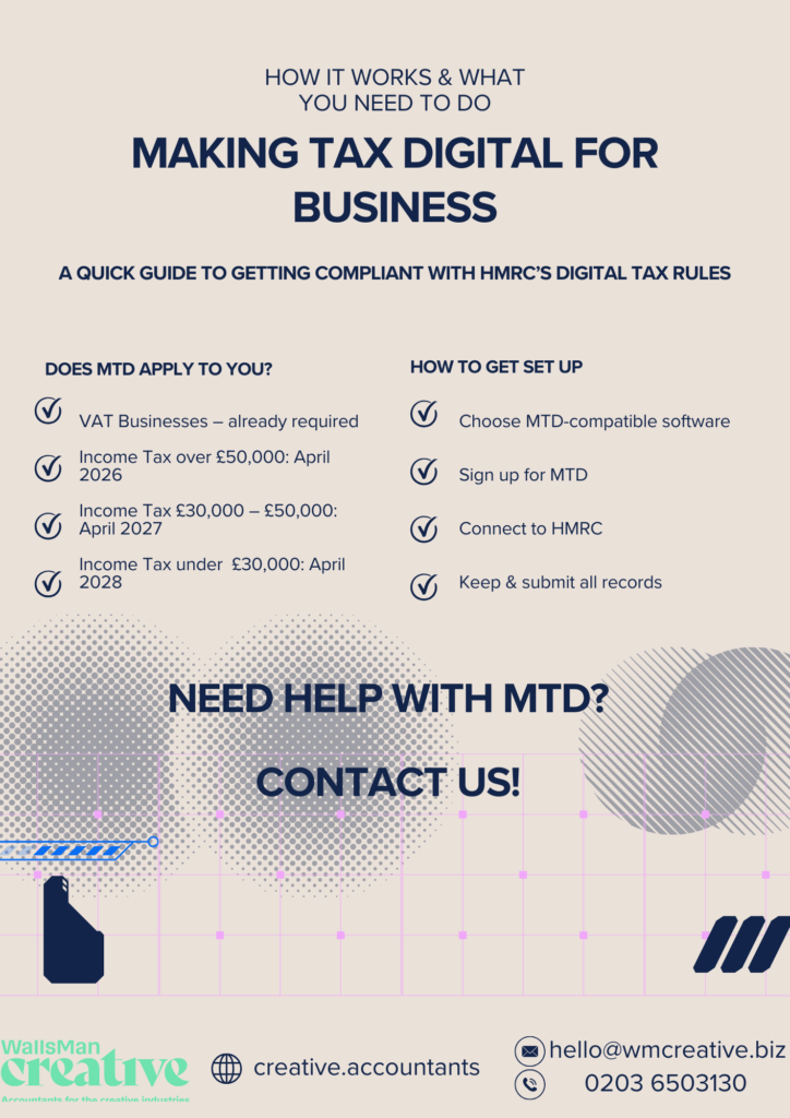 making tax digital for business infographic explanation