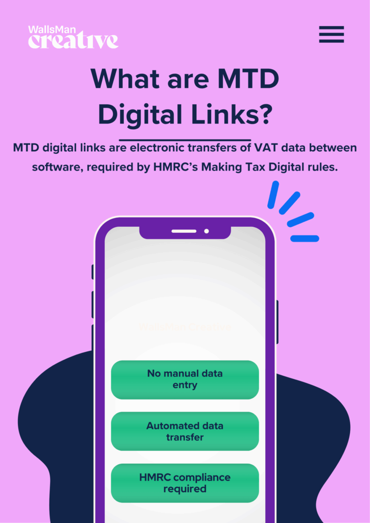 mtd digital links illustration with smartphone