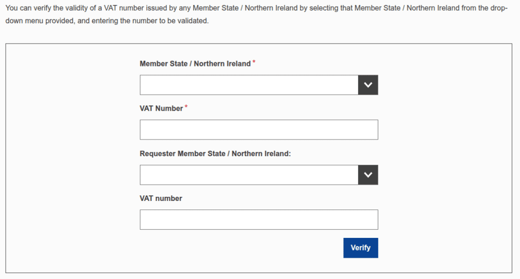 how to check if a company is vat registered in the eu with an eu vat number checker