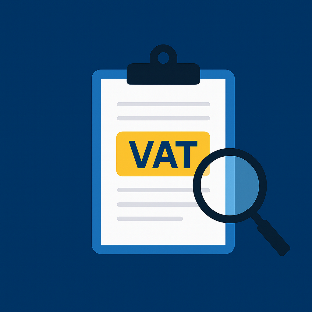 how to check if a company is vat registered, vat document with a magnifier