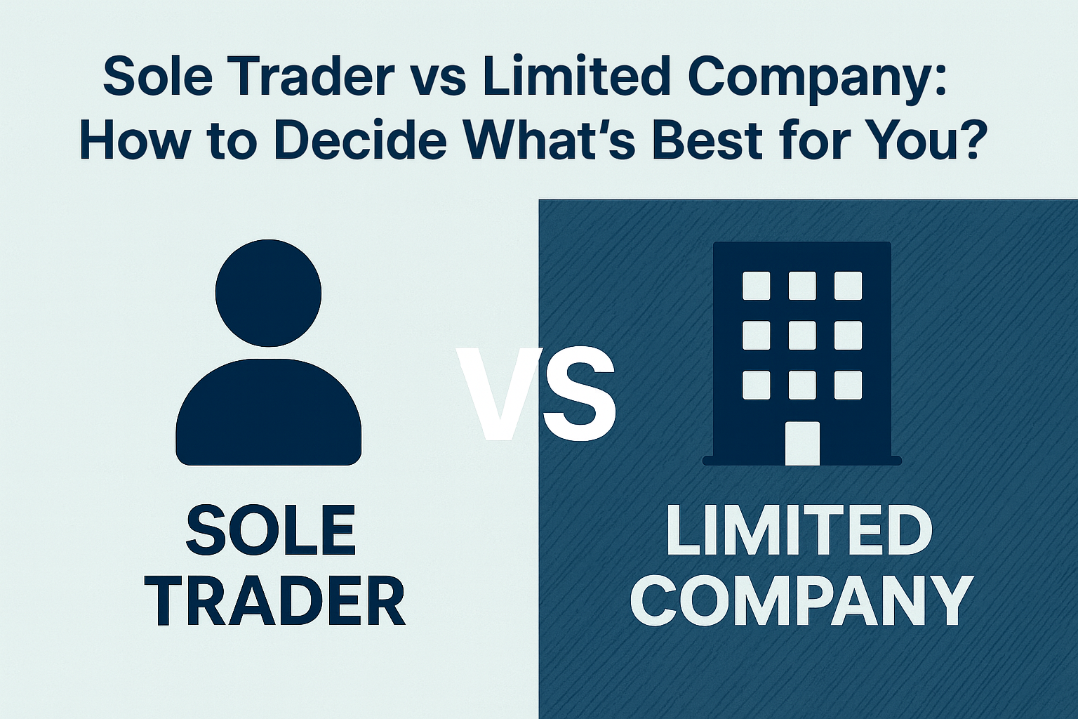 sole trader vs limited company comparison side by side