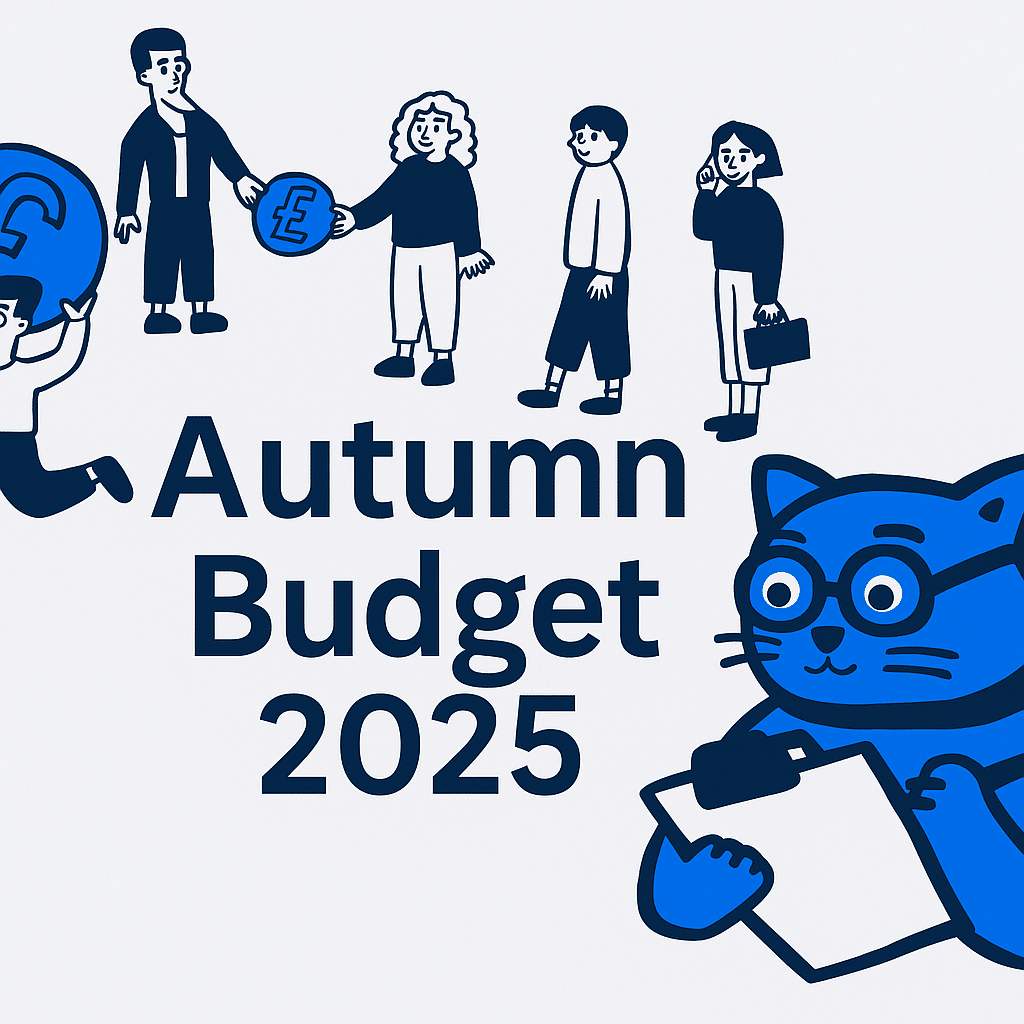 autumn budget 2025 with brand characters