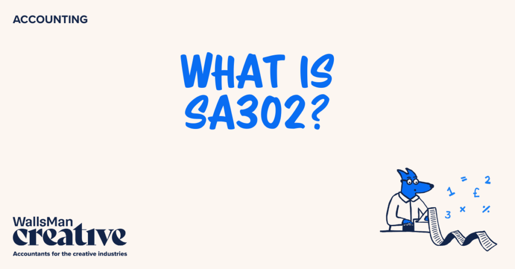 Text: "what is sa302" in the middle, on a beige background, featuring an illustration in the bottom right corner and WallsMan Creative logo in the bottom left corner.